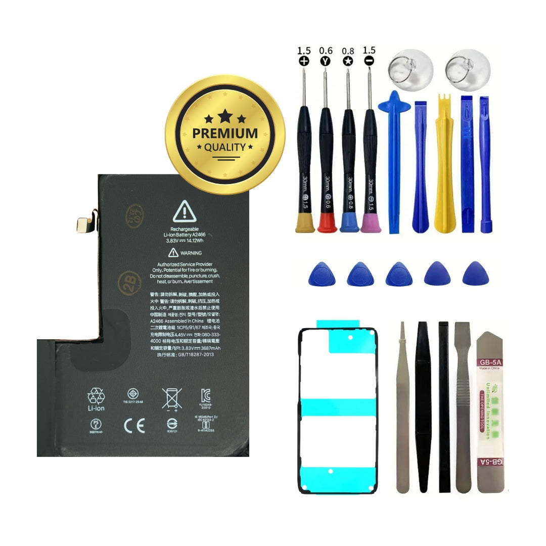 iPhone 12 Pro Max Premium Akku mit Werkzeuge und Kleber
