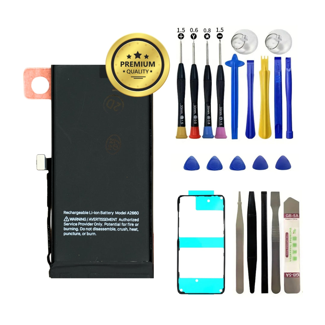 iPhone 13 Mini Premium Akku mit Werkzeuge und Kleber